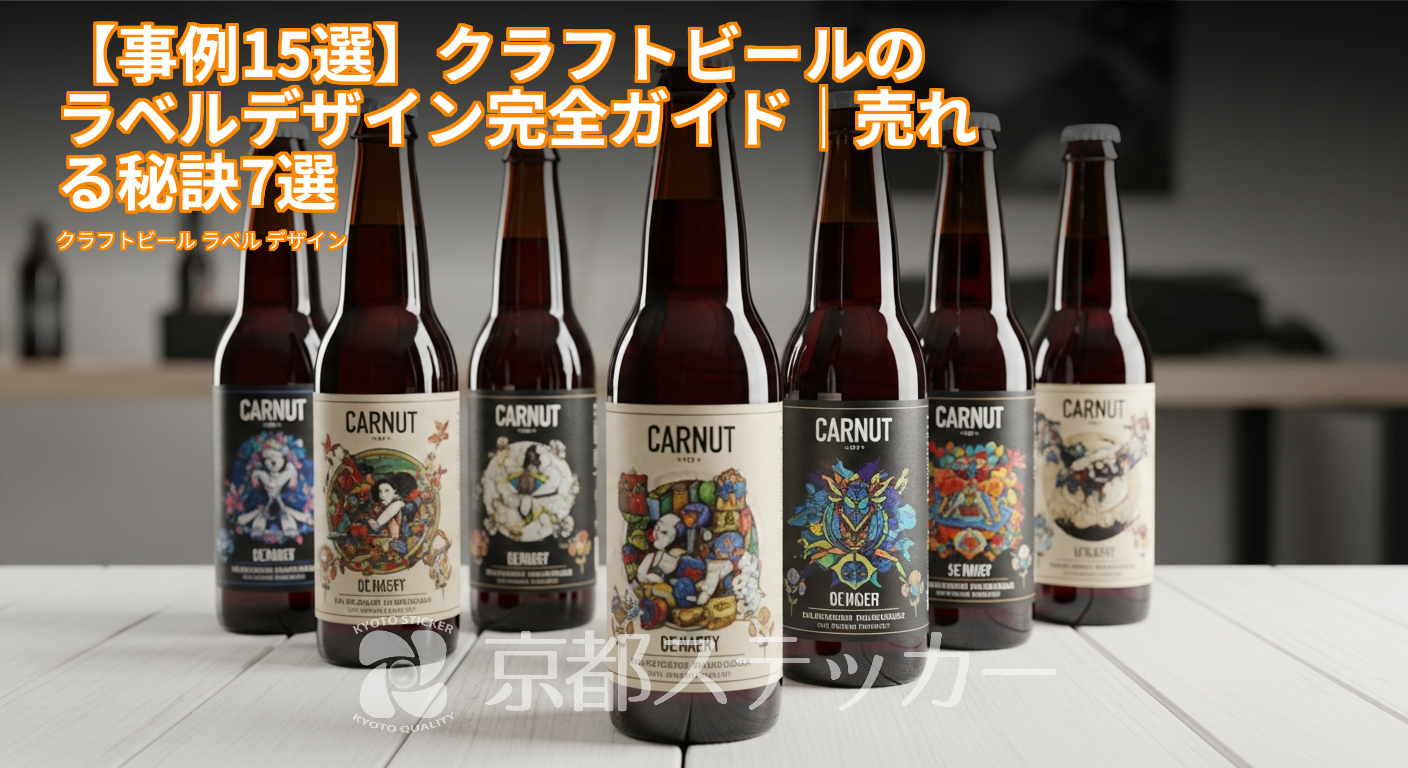 【事例15選】クラフトビールのラベルデザイン完全ガイド|売れる秘訣7選