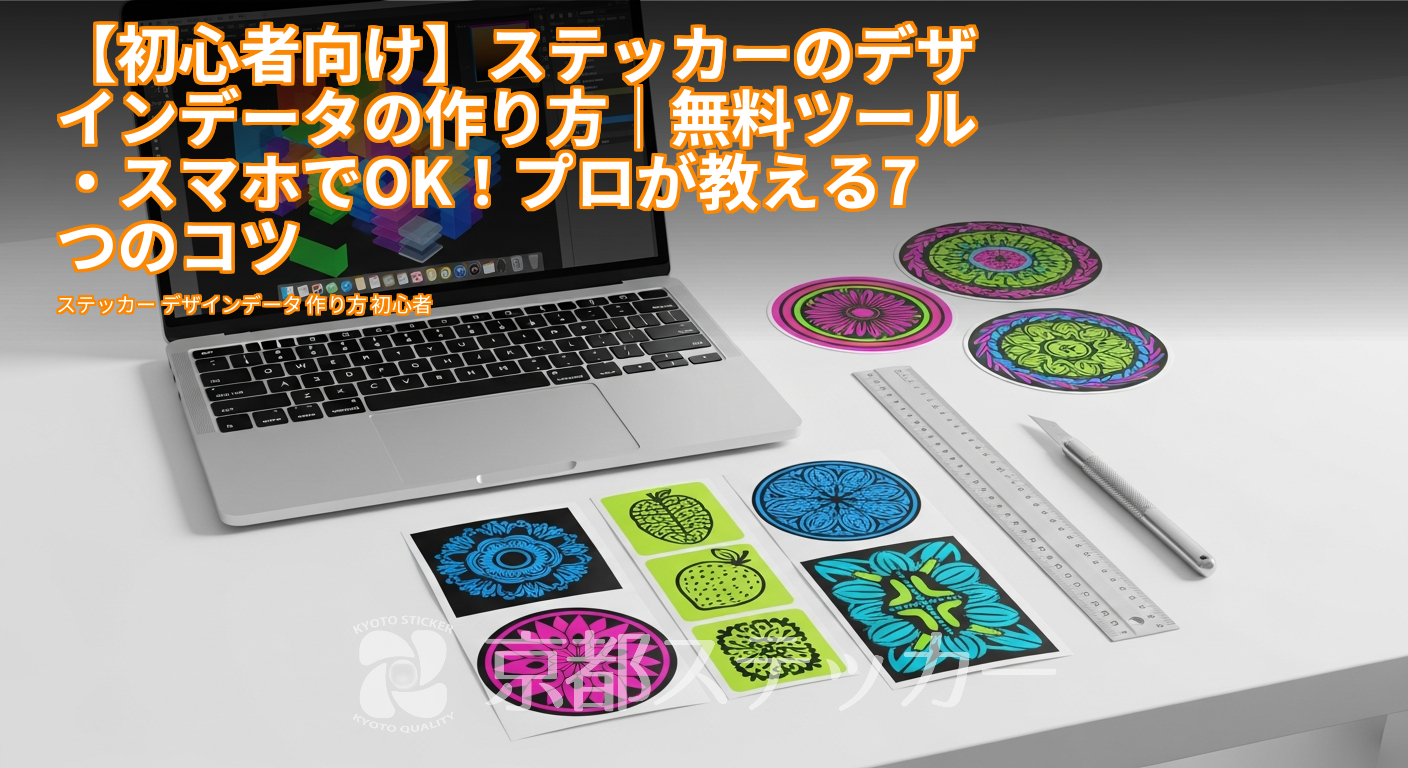 【初心者向け】ステッカーのデザインデータの作り方｜無料ツール・スマホでOK！プロが教える7つのコツ