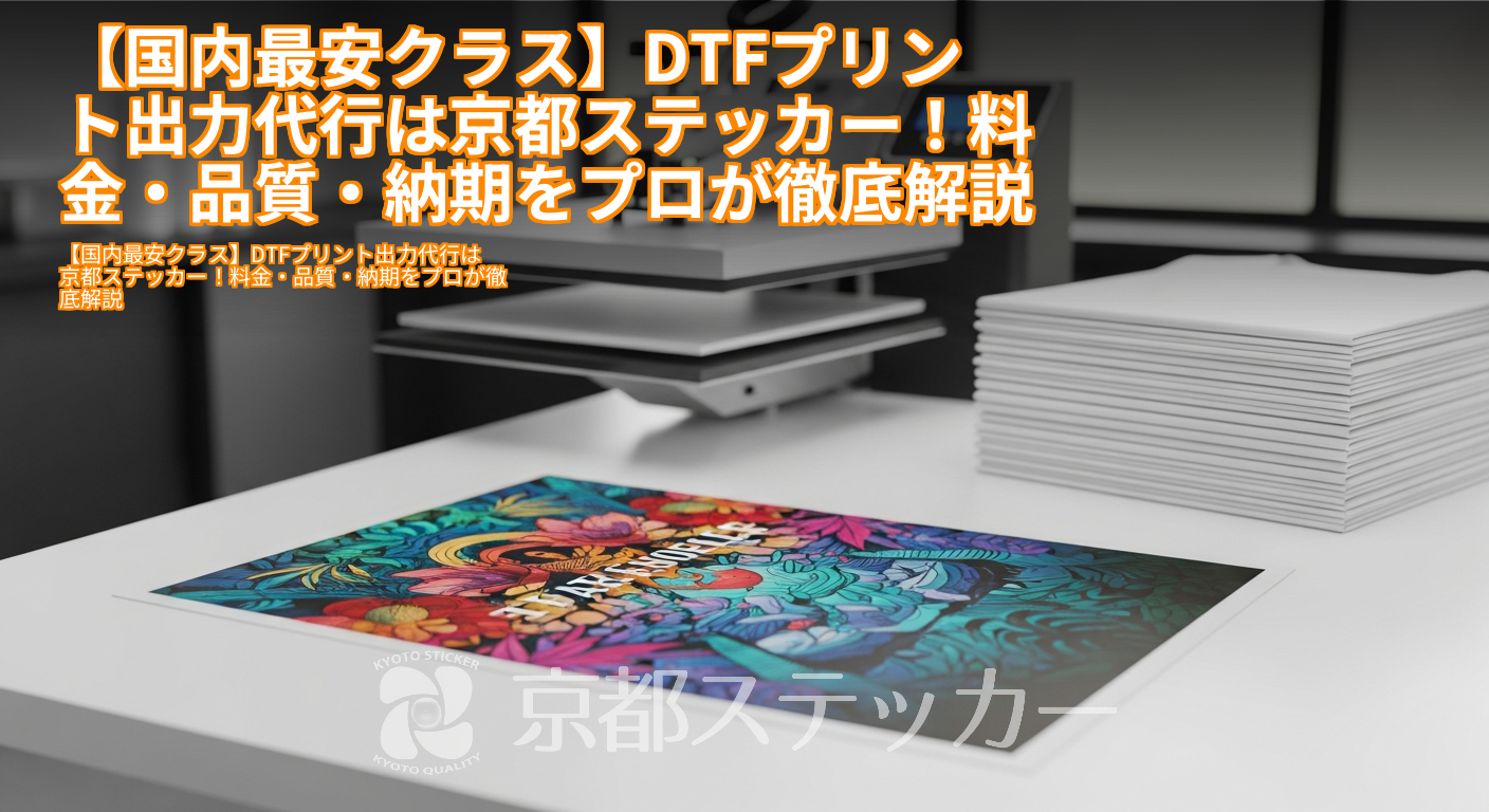 【国内最安クラス】DTFプリント出力代行は京都ステッカー!料金・品質・納期をプロが徹底解説
