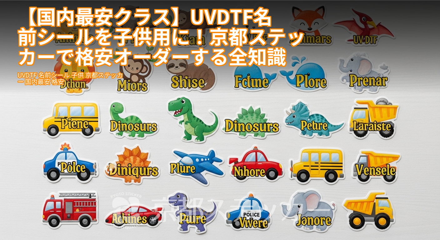 【国内最安クラス】UVDTF名前シールを子供用に!京都ステッカーで格安オーダーする全知識