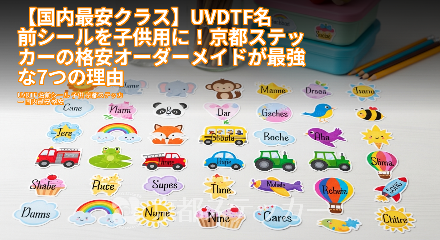 【国内最安クラス】UVDTF名前シールを子供用に!京都ステッカーの格安オーダーメイドが最強な7つの理由