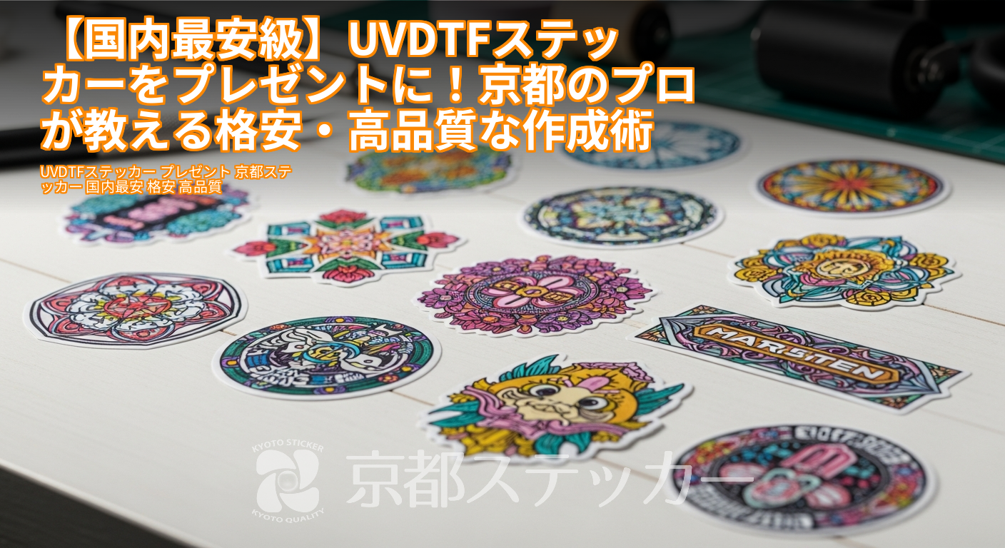 【国内最安級】UVDTFステッカーをプレゼントに！京都のプロが教える格安・高品質な作成術