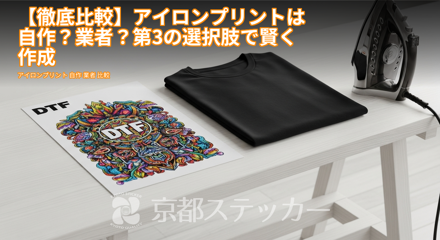 【徹底比較】アイロンプリントは自作？業者？第3の選択肢で賢く作成