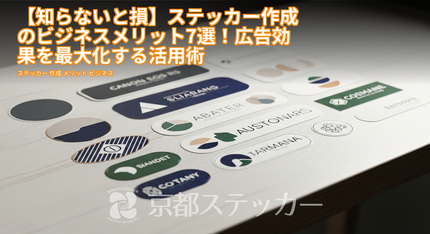 【知らないと損】ステッカー作成のビジネスメリット7選！広告効果を最大化する活用術