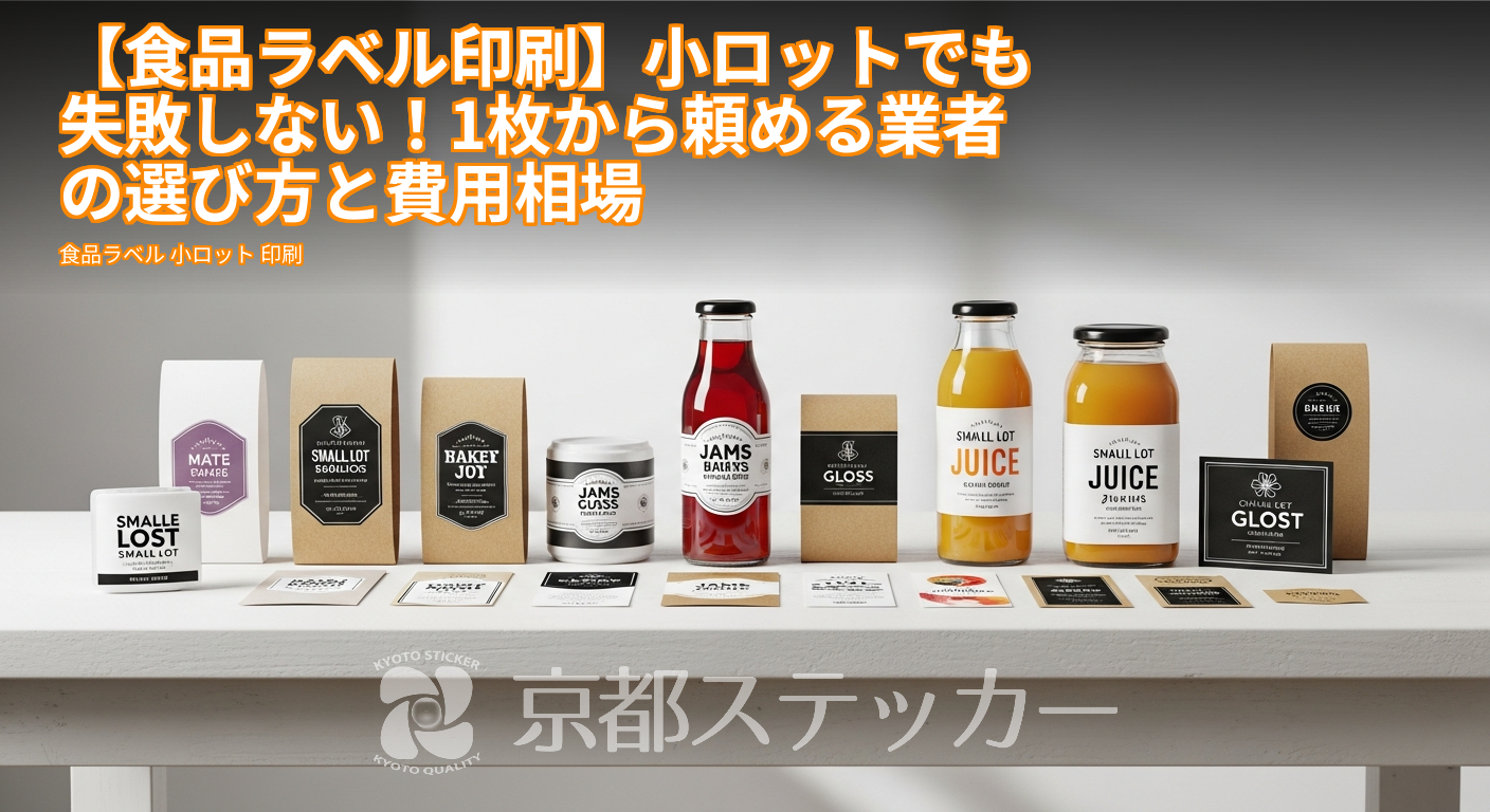 【食品ラベル印刷】小ロットでも失敗しない！1枚から頼める業者の選び方と費用相場