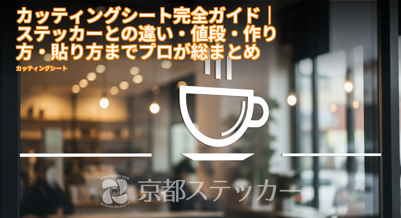 カッティングシート完全ガイド|ステッカーとの違い・値段・作り方・貼り方までプロが総まとめ
