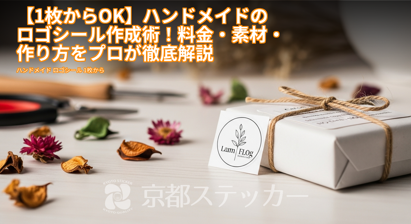 【1枚からOK】ハンドメイドのロゴシール作成術!料金・素材・作り方をプロが徹底解説