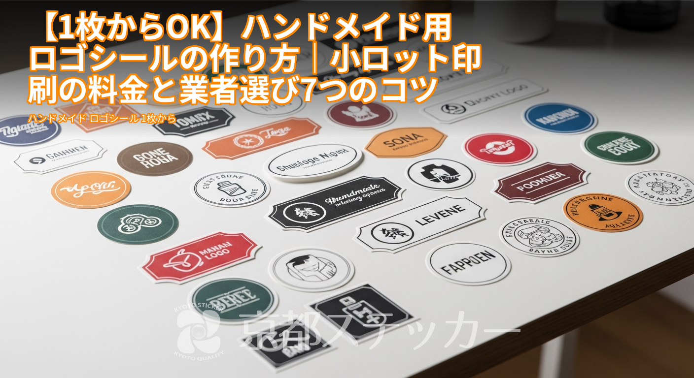 【1枚からOK】ハンドメイド用ロゴシールの作り方|小ロット印刷の料金と業者選び7つのコツ