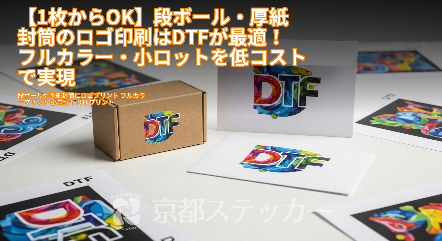 【1枚からOK】段ボール・厚紙封筒のロゴ印刷はDTFが最適!フルカラー・小ロットを低コストで実現