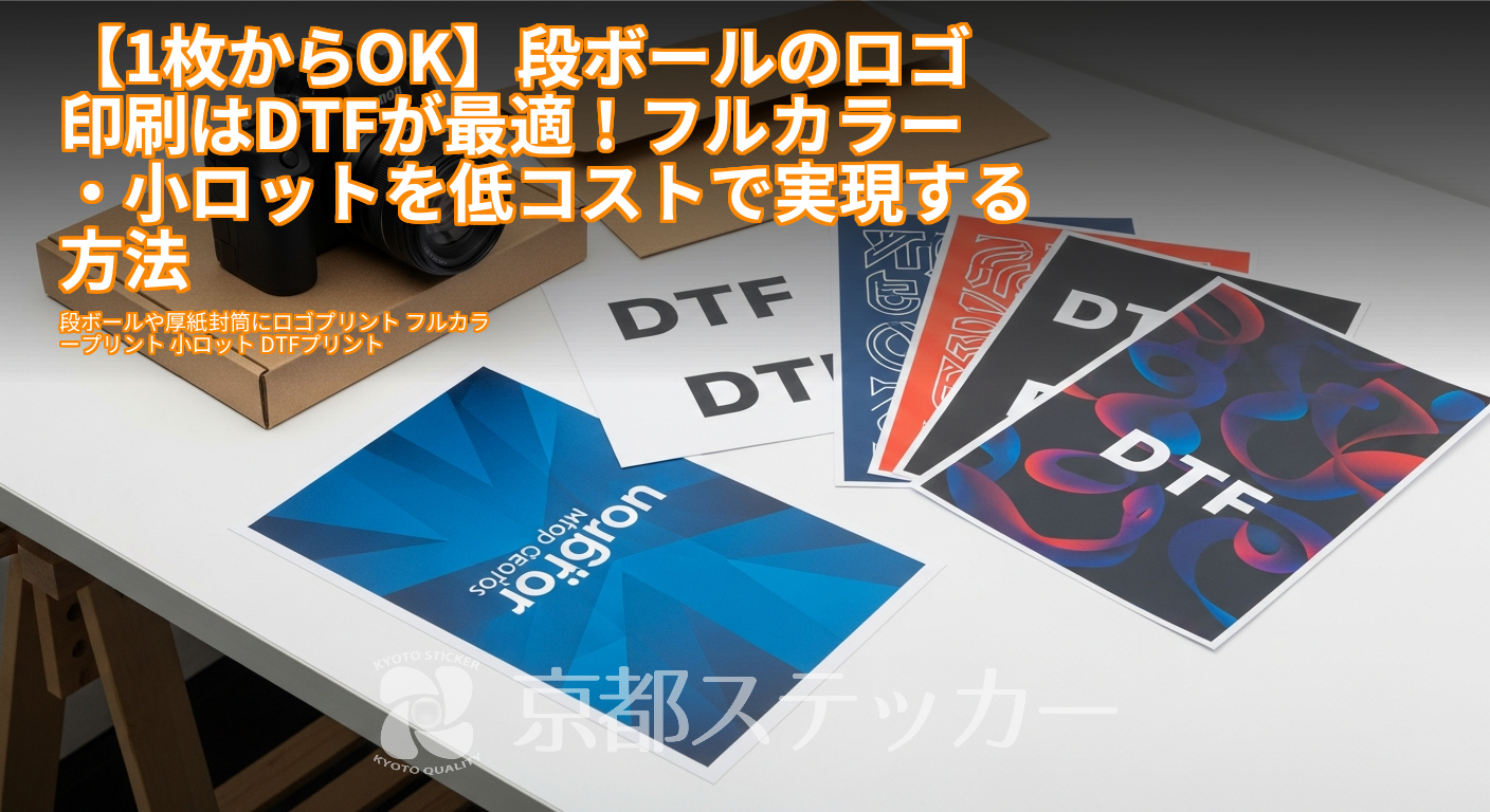 【1枚からOK】段ボールのロゴ印刷はDTFが最適!フルカラー・小ロットを低コストで実現する方法