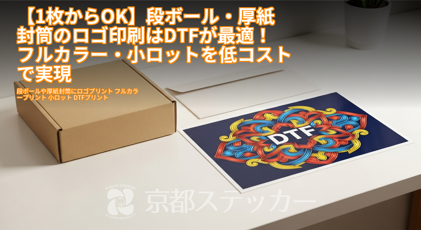 【1枚からOK】段ボール・厚紙封筒のロゴ印刷はDTFが最適!フルカラー・小ロットを低コストで実現