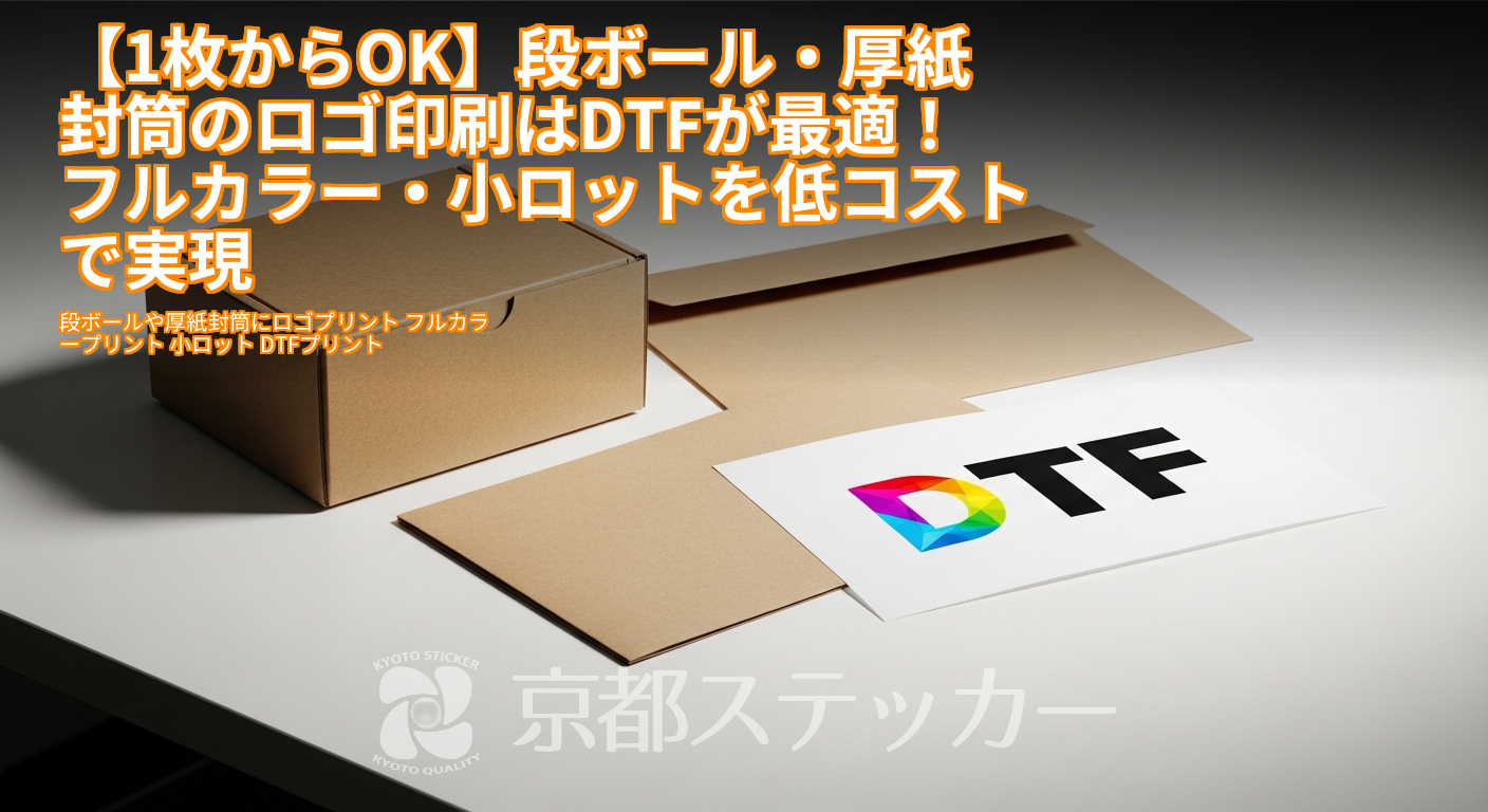 【1枚からOK】段ボール・厚紙封筒のロゴ印刷はDTFが最適!フルカラー・小ロットを低コストで実現