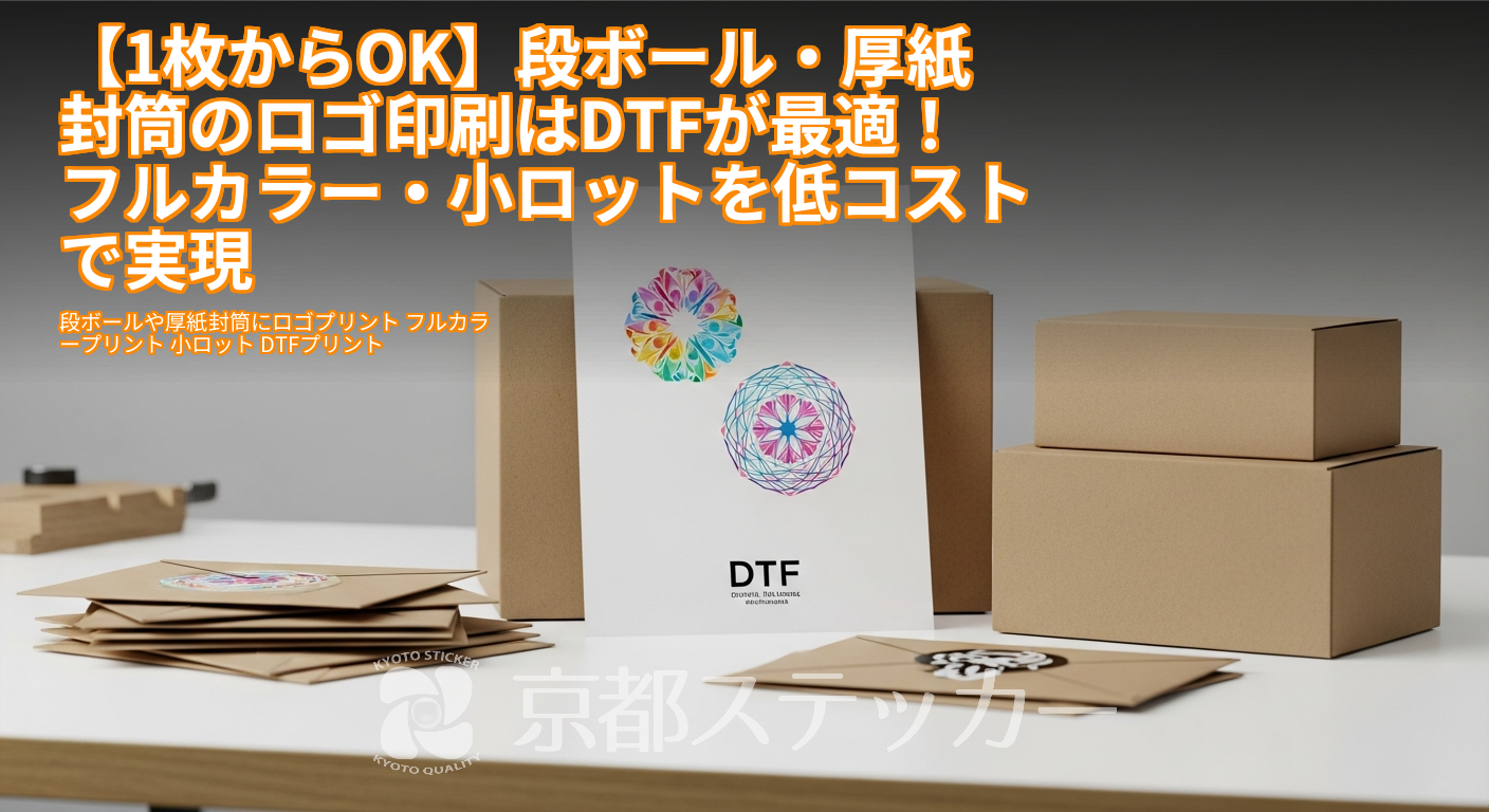 【1枚からOK】段ボール・厚紙封筒のロゴ印刷はDTFが最適!フルカラー・小ロットを低コストで実現