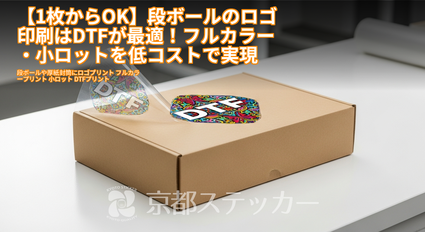 【1枚からOK】段ボールのロゴ印刷はDTFが最適!フルカラー・小ロットを低コストで実現