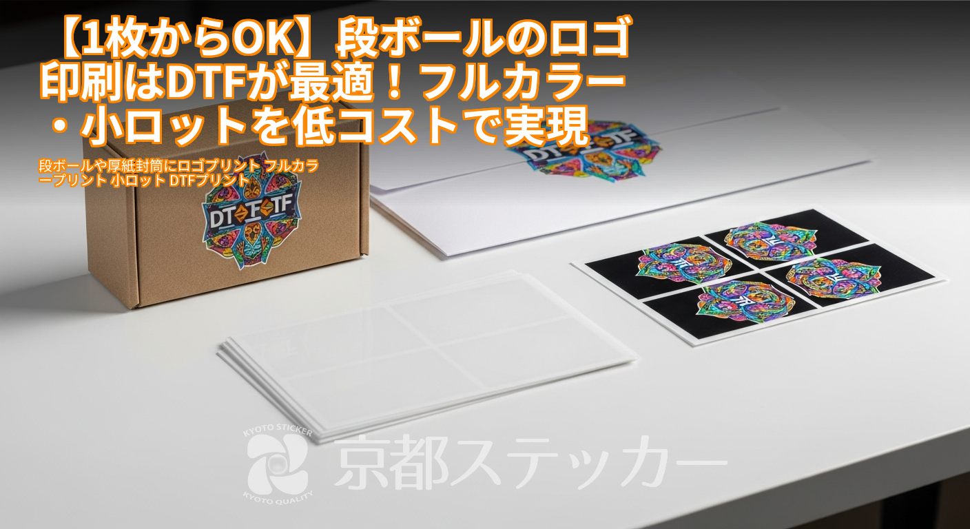 【1枚からOK】段ボールのロゴ印刷はDTFが最適!フルカラー・小ロットを低コストで実現