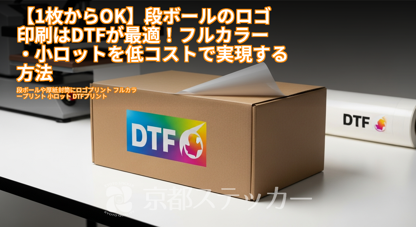 【1枚からOK】段ボールのロゴ印刷はDTFが最適!フルカラー・小ロットを低コストで実現する方法