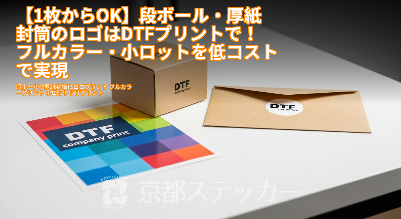 【1枚からOK】段ボール・厚紙封筒のロゴはDTFプリントで!フルカラー・小ロットを低コストで実現