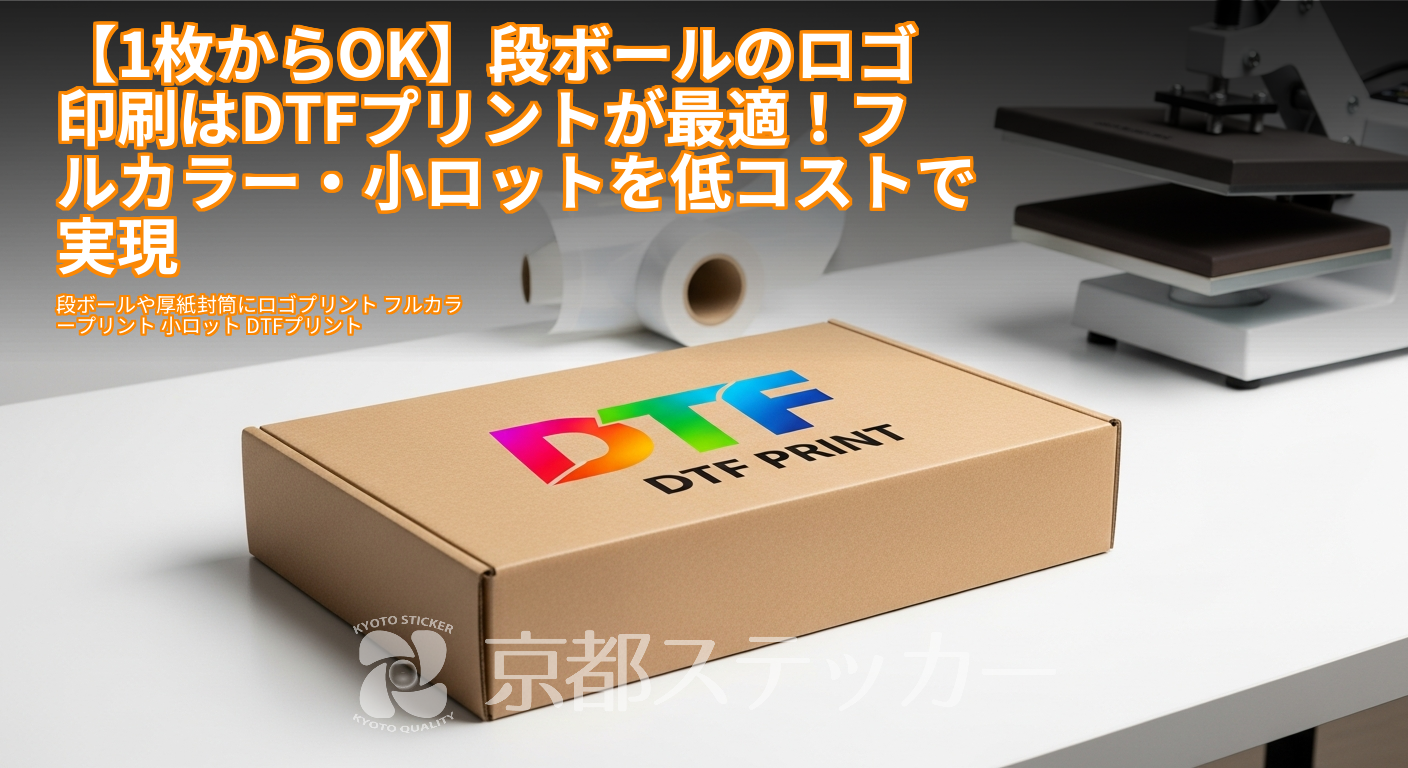 【1枚からOK】段ボールのロゴ印刷はDTFプリントが最適！フルカラー・小ロットを低コストで実現