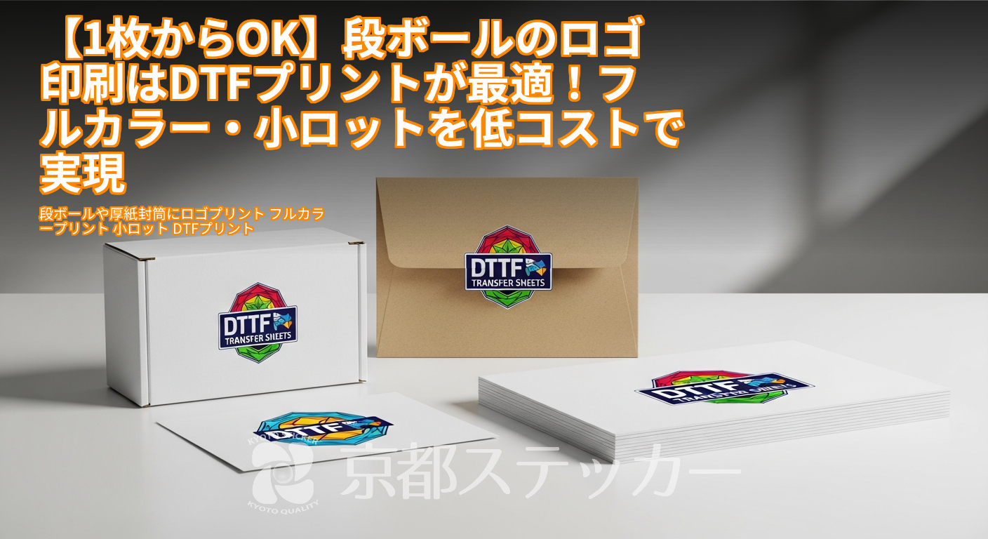 【1枚からOK】段ボールのロゴ印刷はDTFプリントが最適!フルカラー・小ロットを低コストで実現