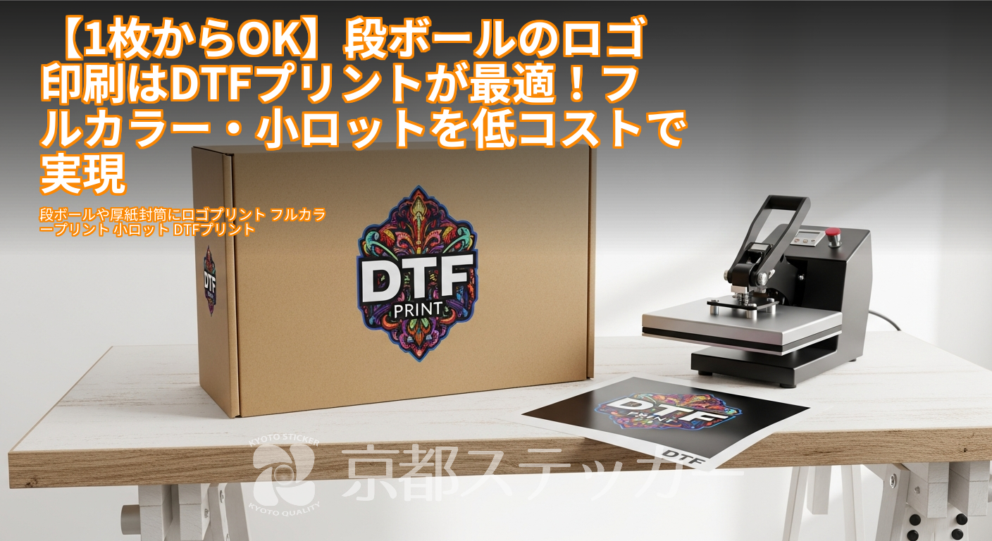 【1枚からOK】段ボールのロゴ印刷はDTFプリントが最適!フルカラー・小ロットを低コストで実現