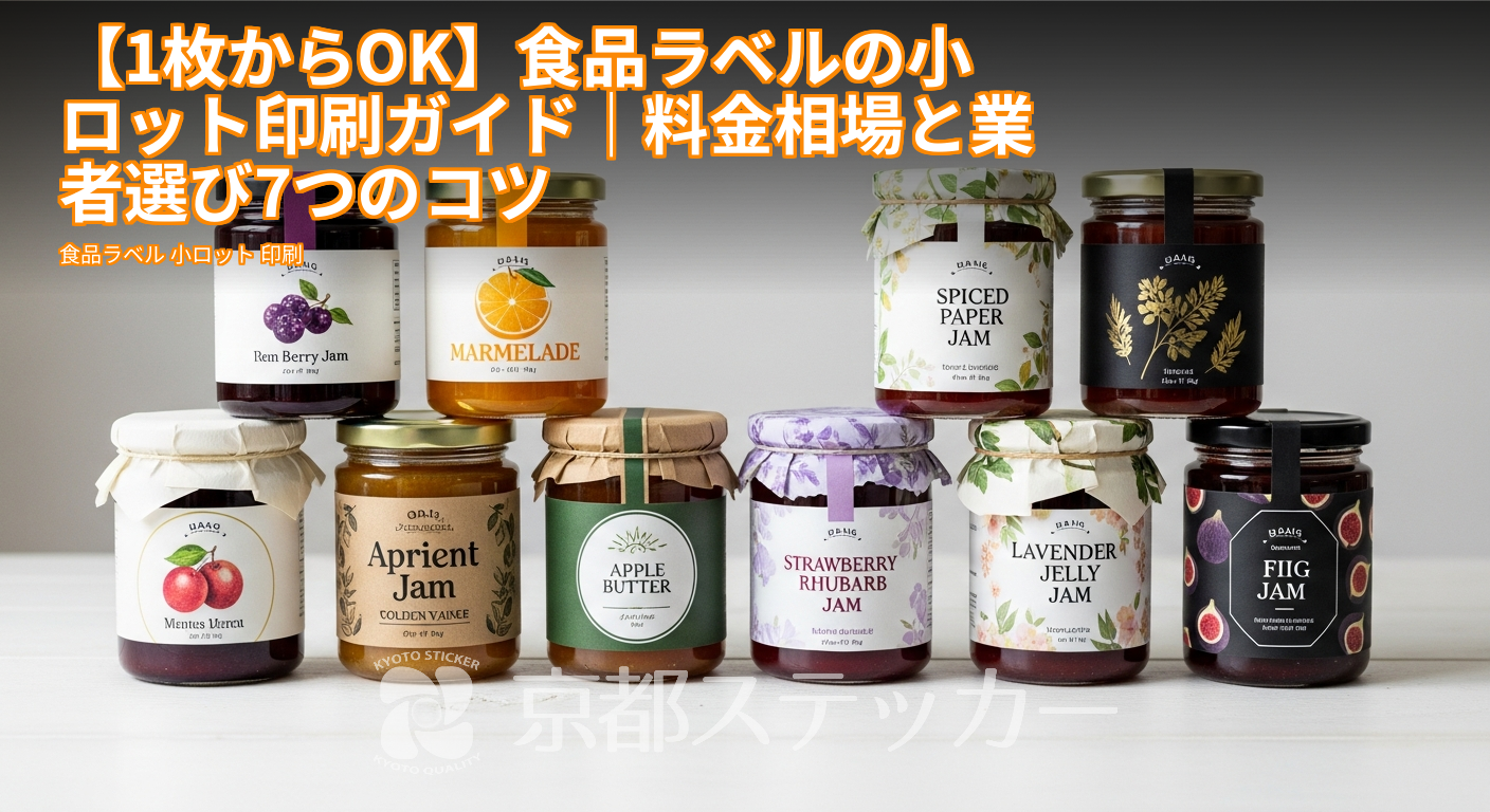 【1枚からOK】食品ラベルの小ロット印刷ガイド|料金相場と業者選び7つのコツ