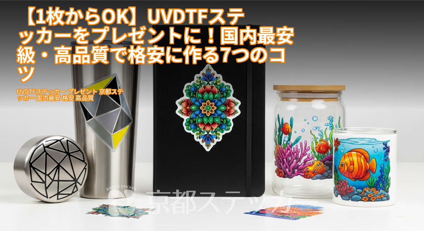 【1枚からOK】UVDTFステッカーをプレゼントに!国内最安級・高品質で格安に作る7つのコツ
