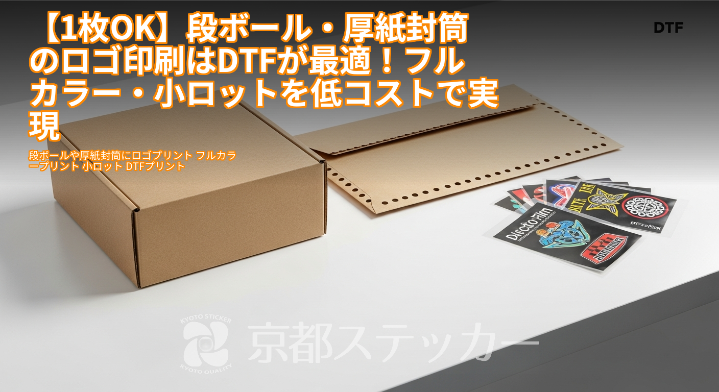 【1枚OK】段ボール・厚紙封筒のロゴ印刷はDTFが最適!フルカラー・小ロットを低コストで実現