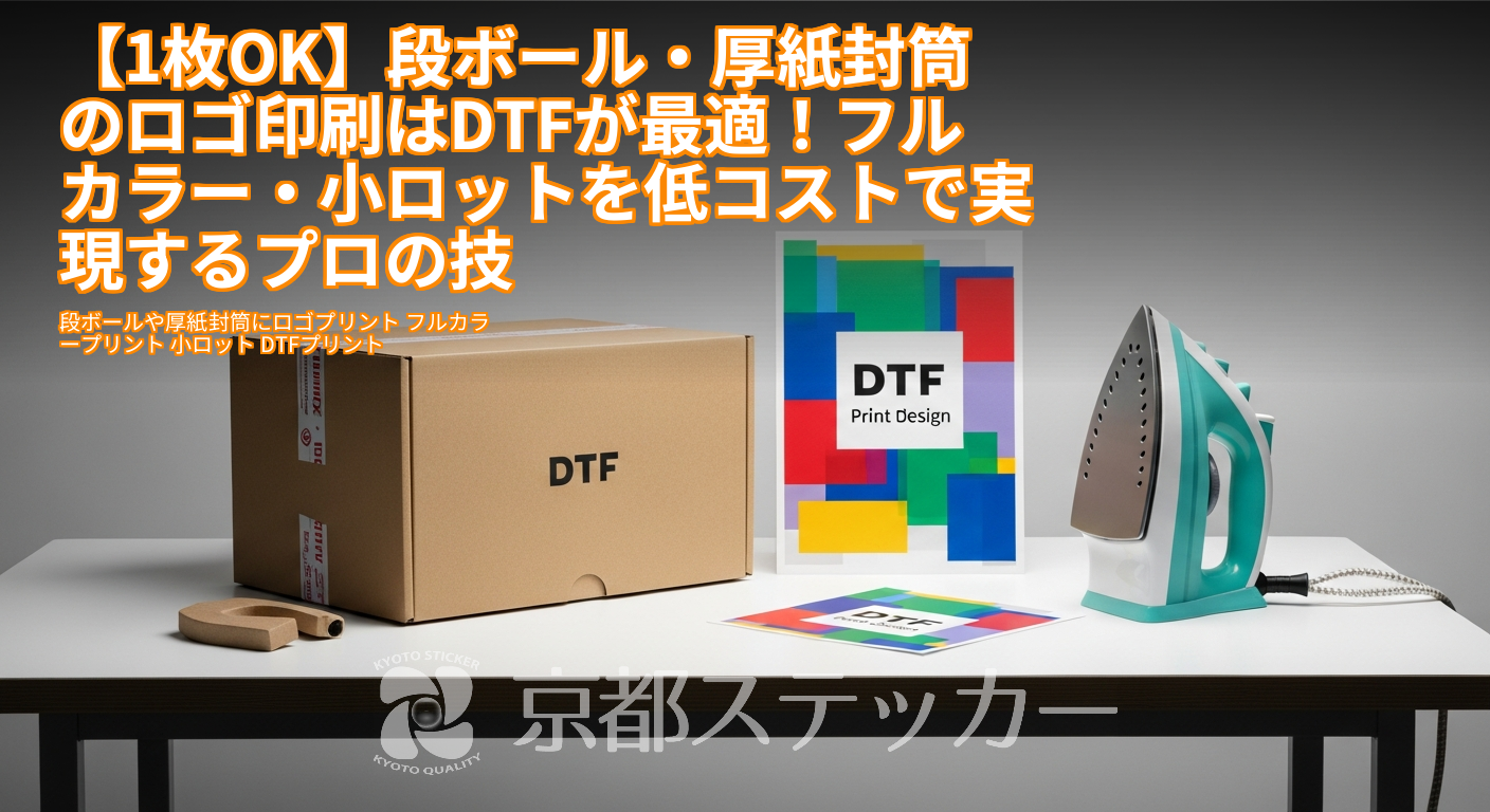 【1枚OK】段ボール・厚紙封筒のロゴ印刷はDTFが最適!フルカラー・小ロットを低コストで実現するプロの技