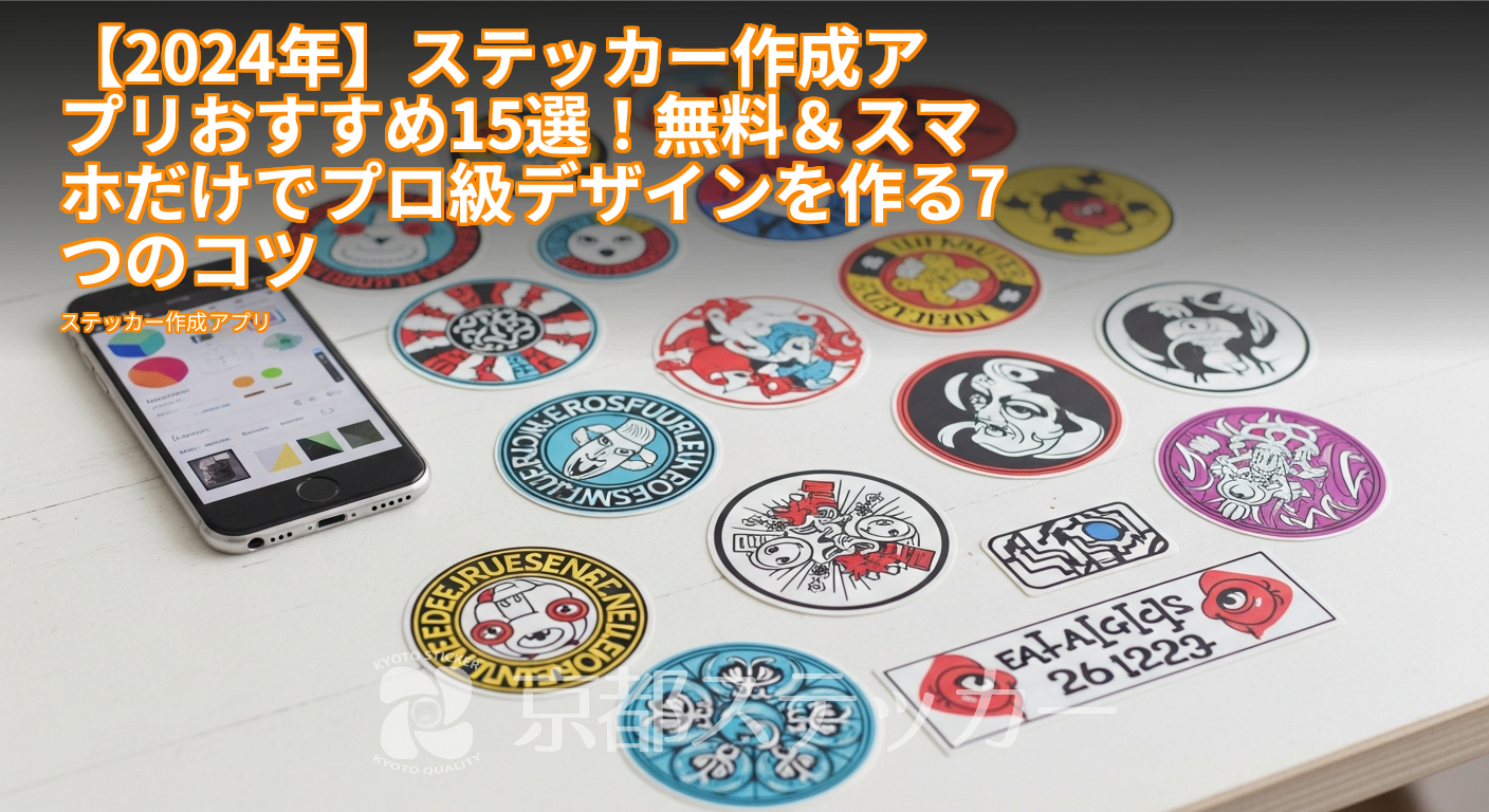【2024年】ステッカー作成アプリおすすめ15選！無料＆スマホだけでプロ級デザインを作る7つのコツ