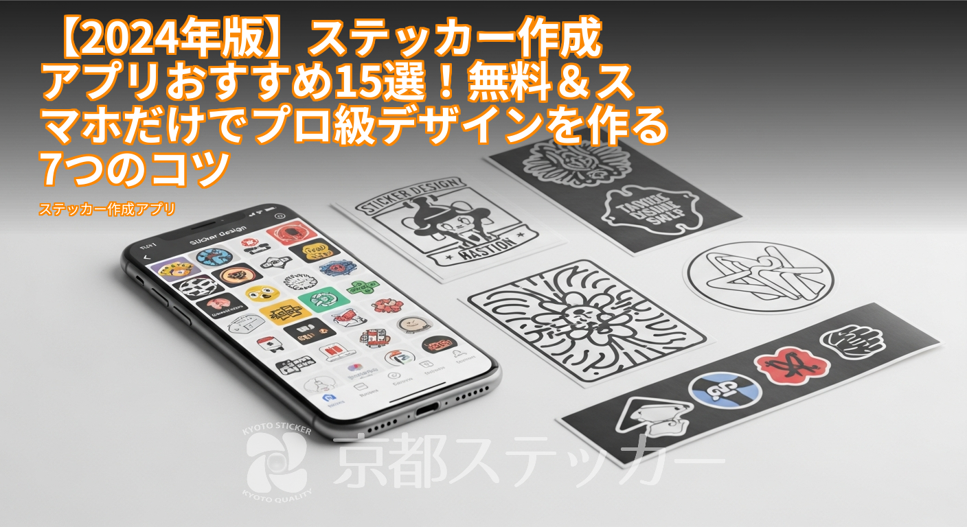 【2024年版】ステッカー作成アプリおすすめ15選!無料&スマホだけでプロ級デザインを作る7つのコツ