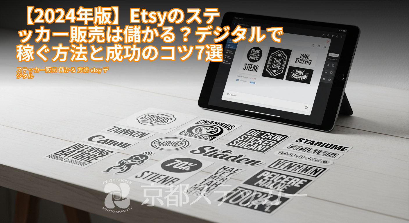 【2024年版】Etsyのステッカー販売は儲かる?デジタルで稼ぐ方法と成功のコツ7選