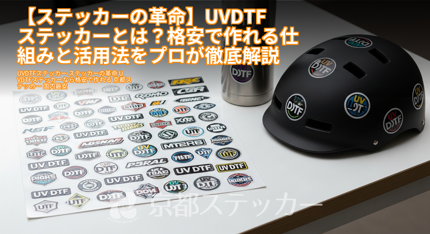 【ステッカーの革命】UVDTFステッカーとは?格安で作れる仕組みと活用法をプロが徹底解説