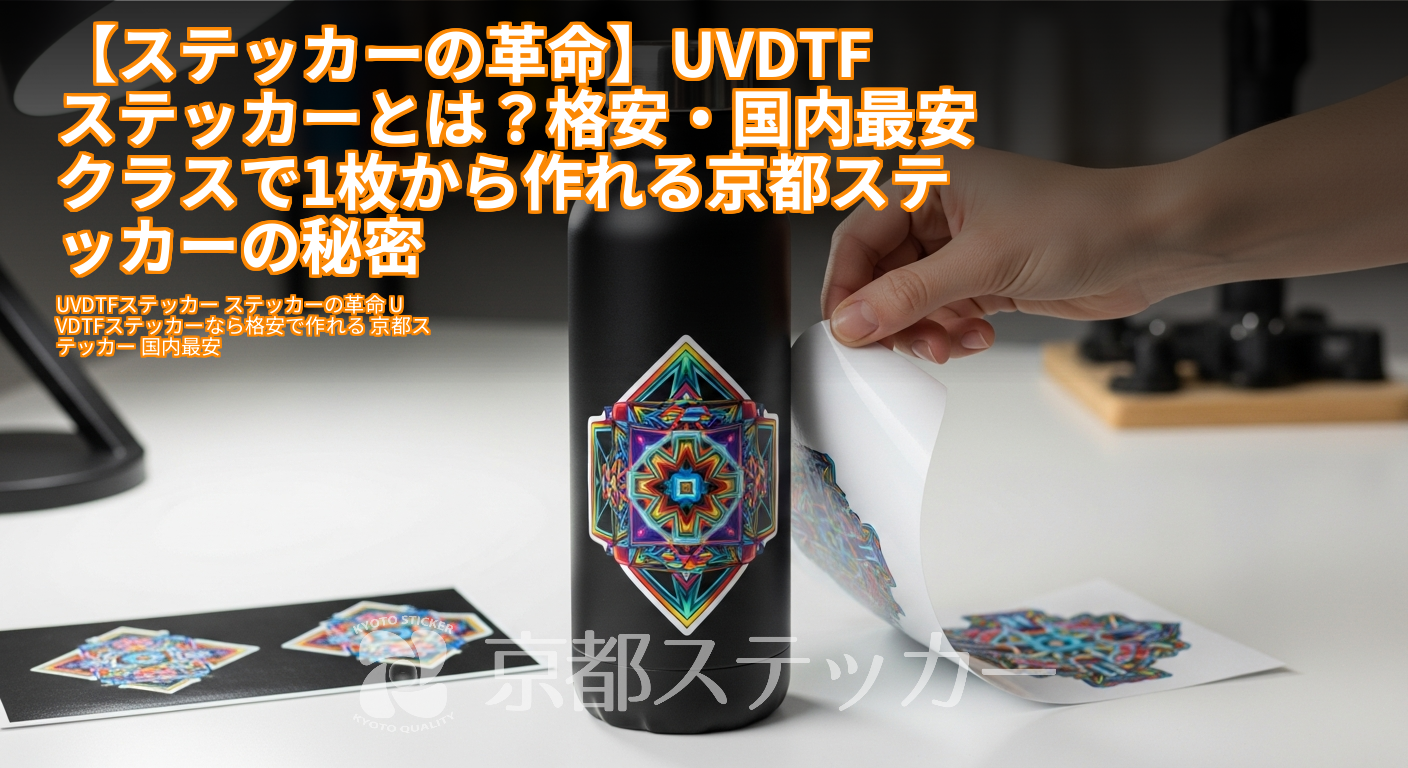 【ステッカーの革命】UVDTFステッカーとは?格安・国内最安クラスで1枚から作れる京都ステッカーの秘密