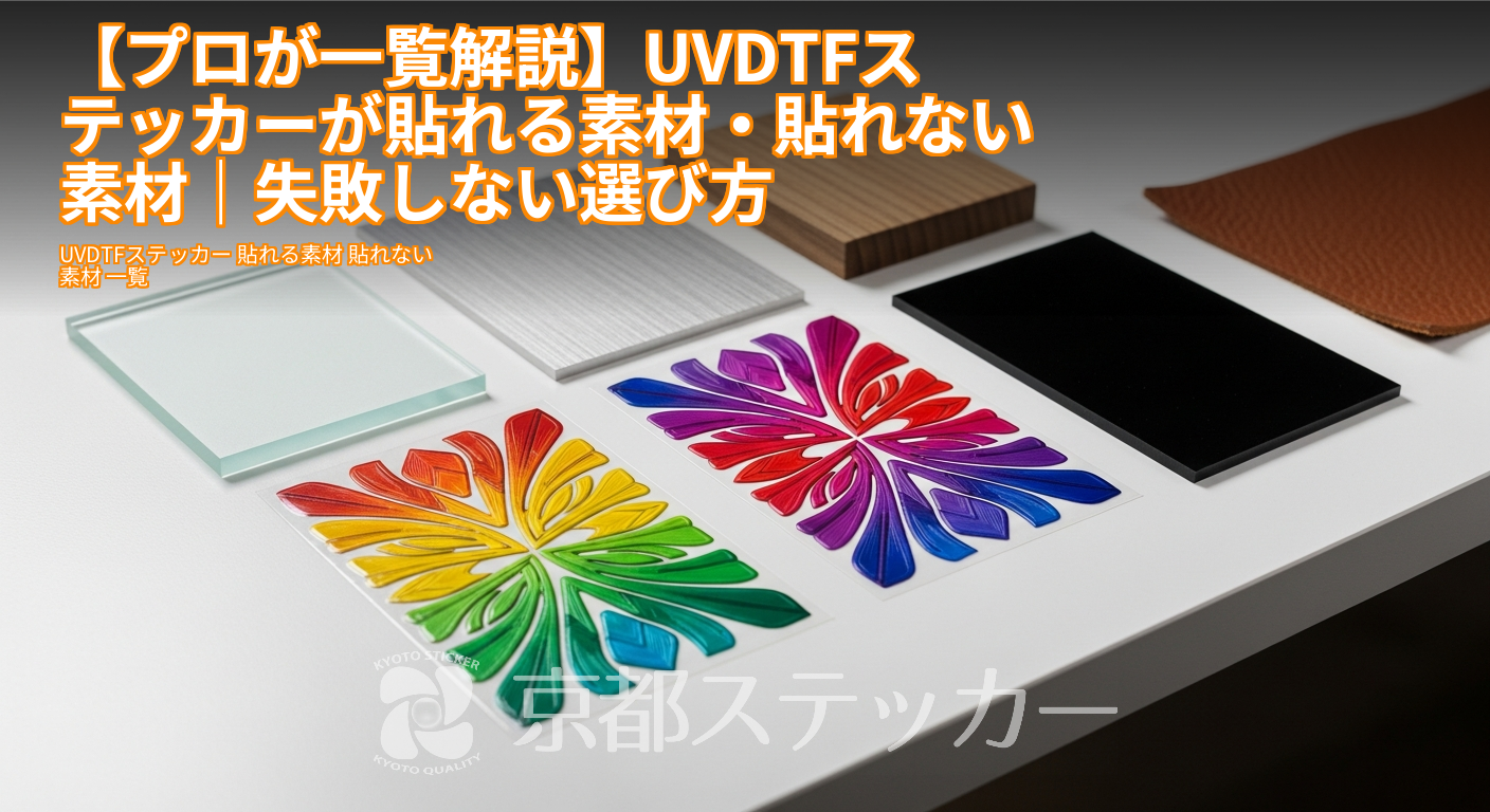 【プロが一覧解説】UVDTFステッカーが貼れる素材・貼れない素材|失敗しない選び方