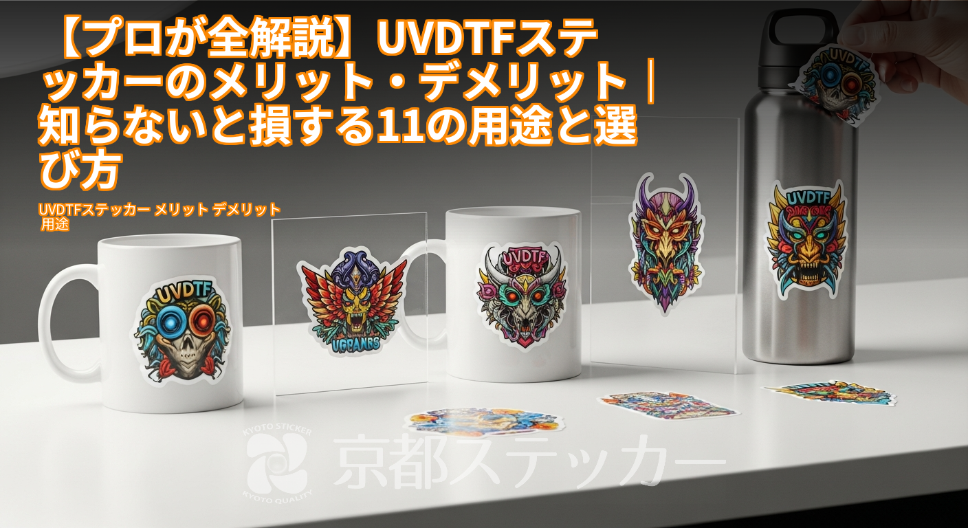 【プロが全解説】UVDTFステッカーのメリット・デメリット|知らないと損する11の用途と選び方