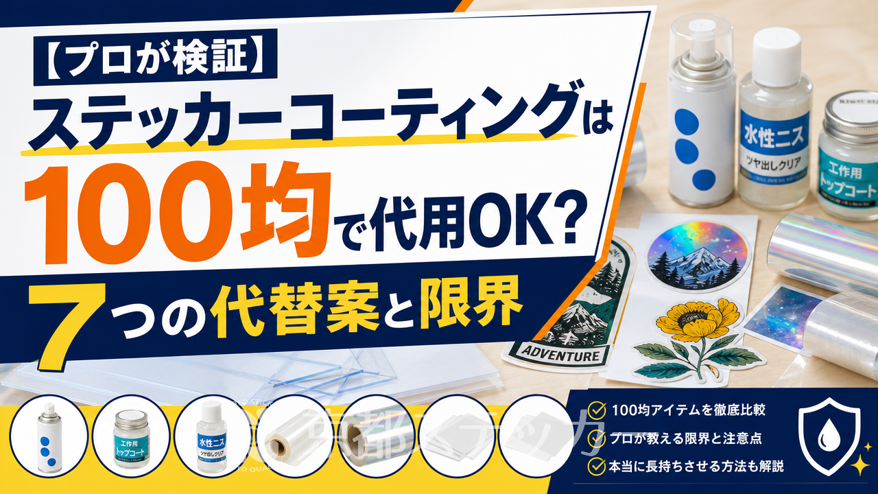 【プロが検証】ステッカーコーティングは100均で代用OK？7つの代替案と限界
