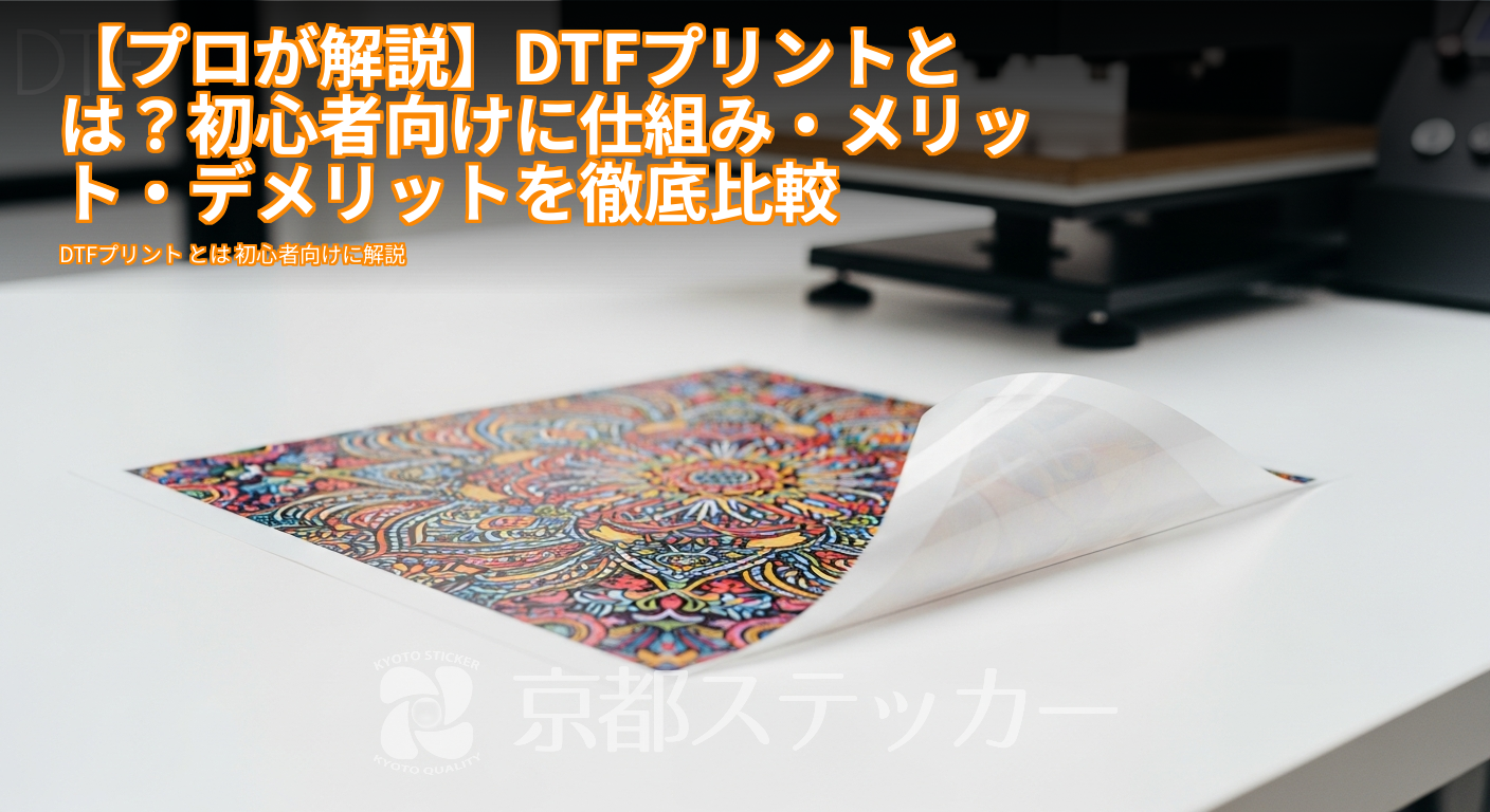 【プロが解説】DTFプリントとは?初心者向けに仕組み・メリット・デメリットを徹底比較