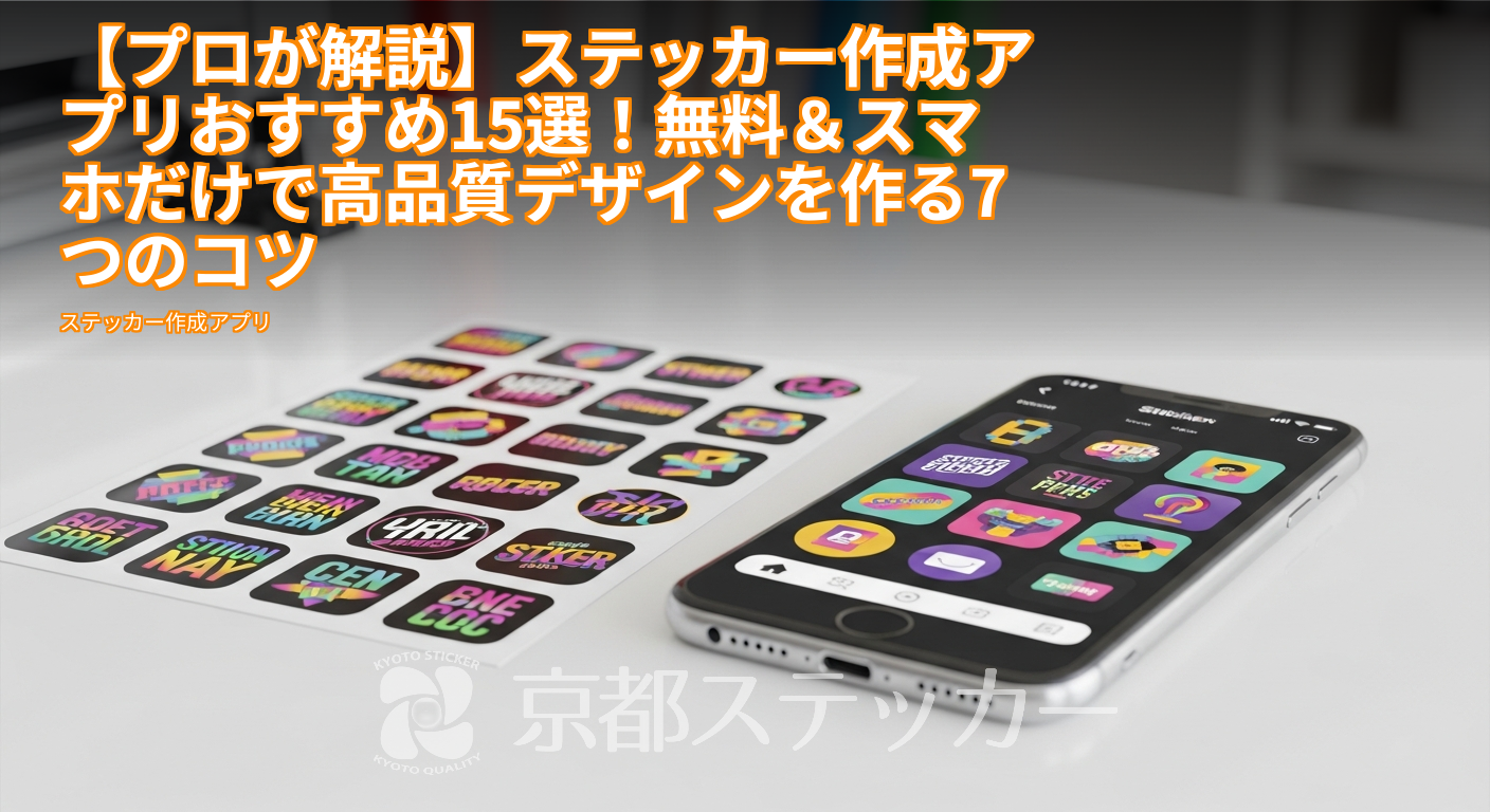 【プロが解説】ステッカー作成アプリおすすめ15選！無料＆スマホだけで高品質デザインを作る7つのコツ