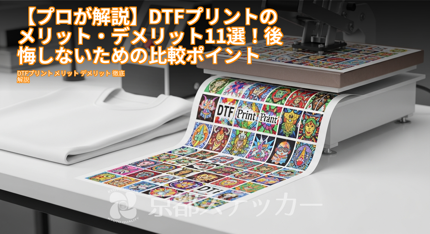 【プロが解説】DTFプリントのメリット・デメリット11選!後悔しないための比較ポイント
