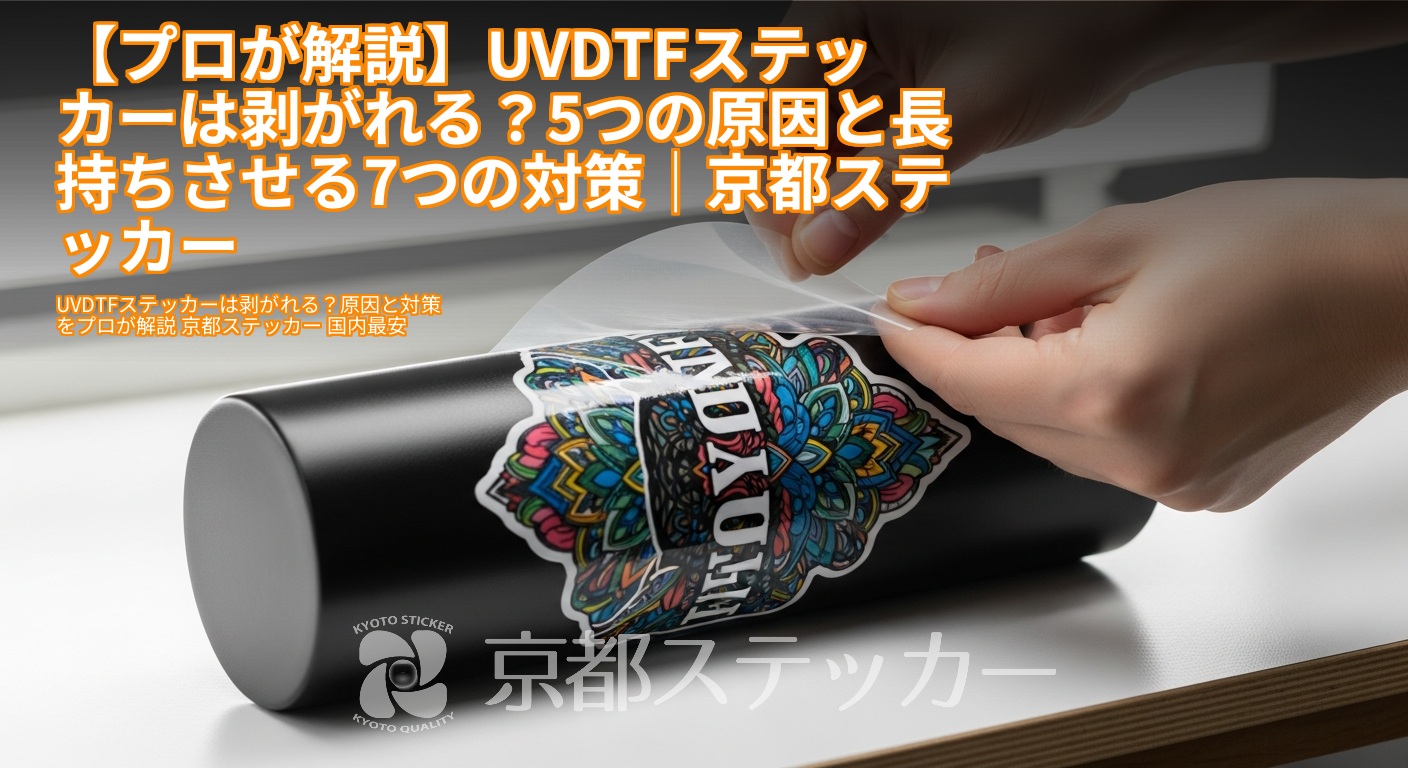 【プロが解説】UVDTFステッカーは剥がれる?5つの原因と長持ちさせる7つの対策|京都ステッカー