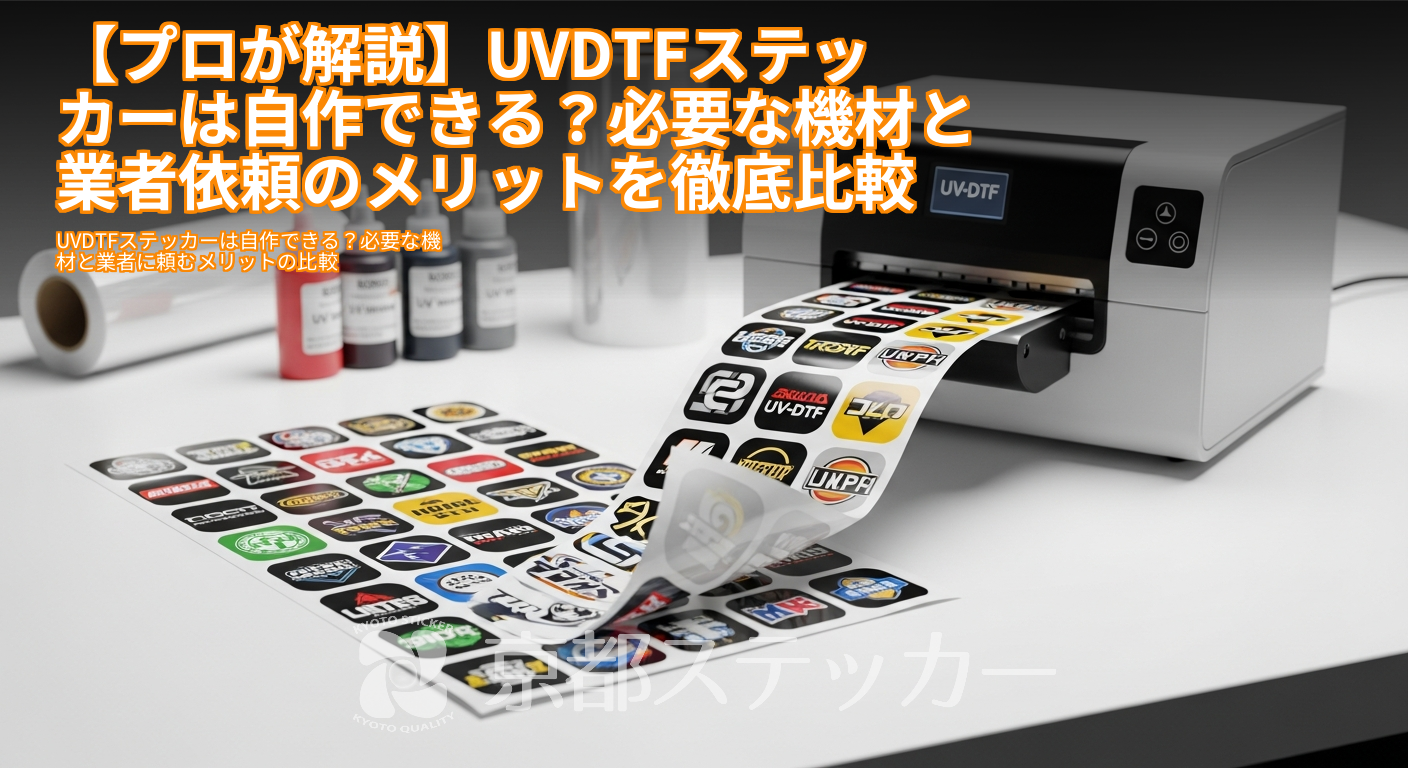 【プロが解説】UVDTFステッカーは自作できる?必要な機材と業者依頼のメリットを徹底比較