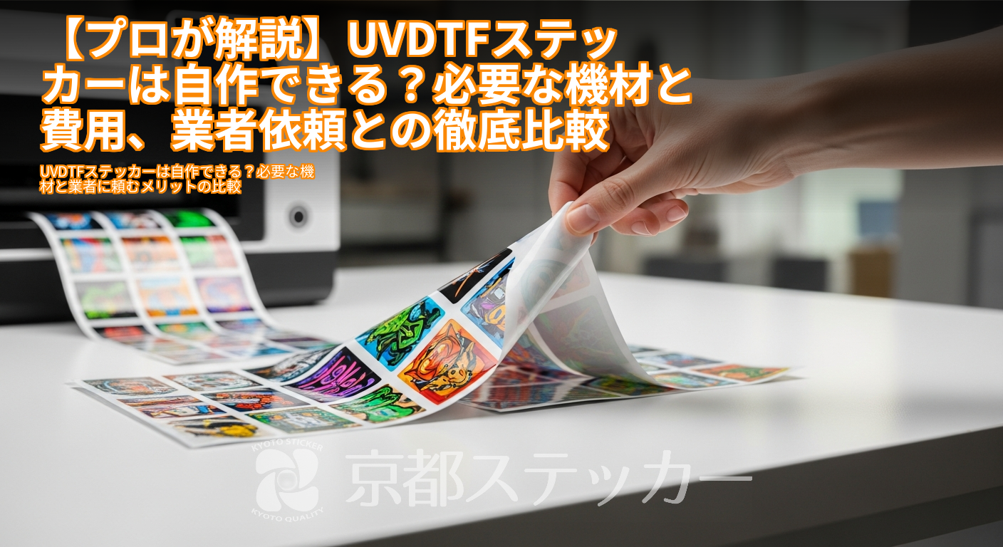 【プロが解説】UVDTFステッカーは自作できる?必要な機材と費用、業者依頼との徹底比較