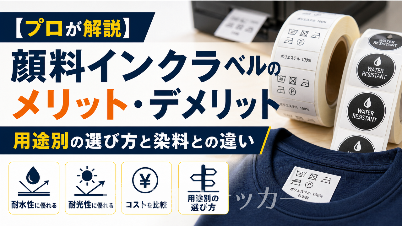 【プロが解説】顔料インクラベルのメリット・デメリット｜用途別の選び方と染料との違い