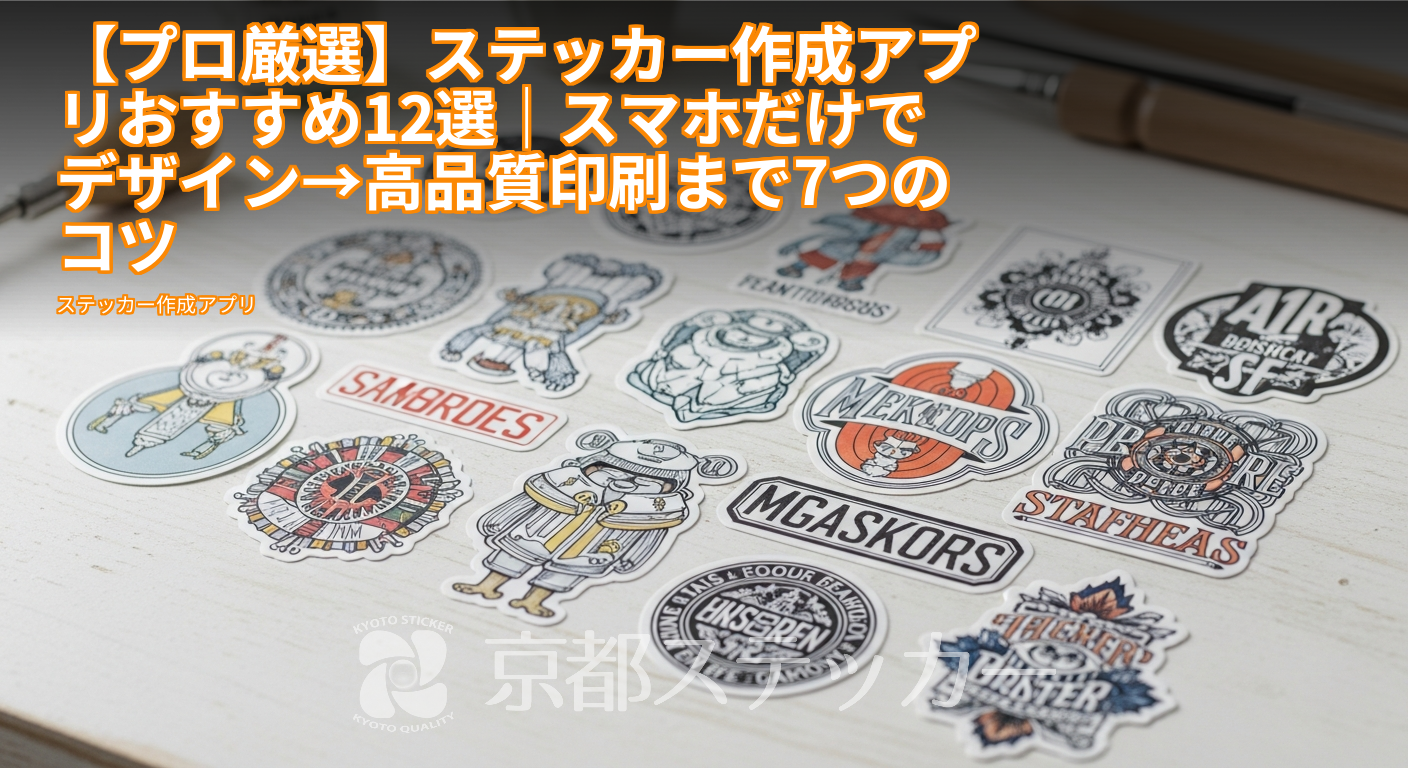 【プロ厳選】ステッカー作成アプリおすすめ12選|スマホだけでデザイン→高品質印刷まで7つのコツ