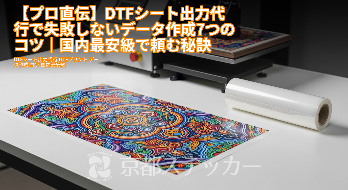 【プロ直伝】DTFシート出力代行で失敗しないデータ作成7つのコツ|国内最安級で頼む秘訣
