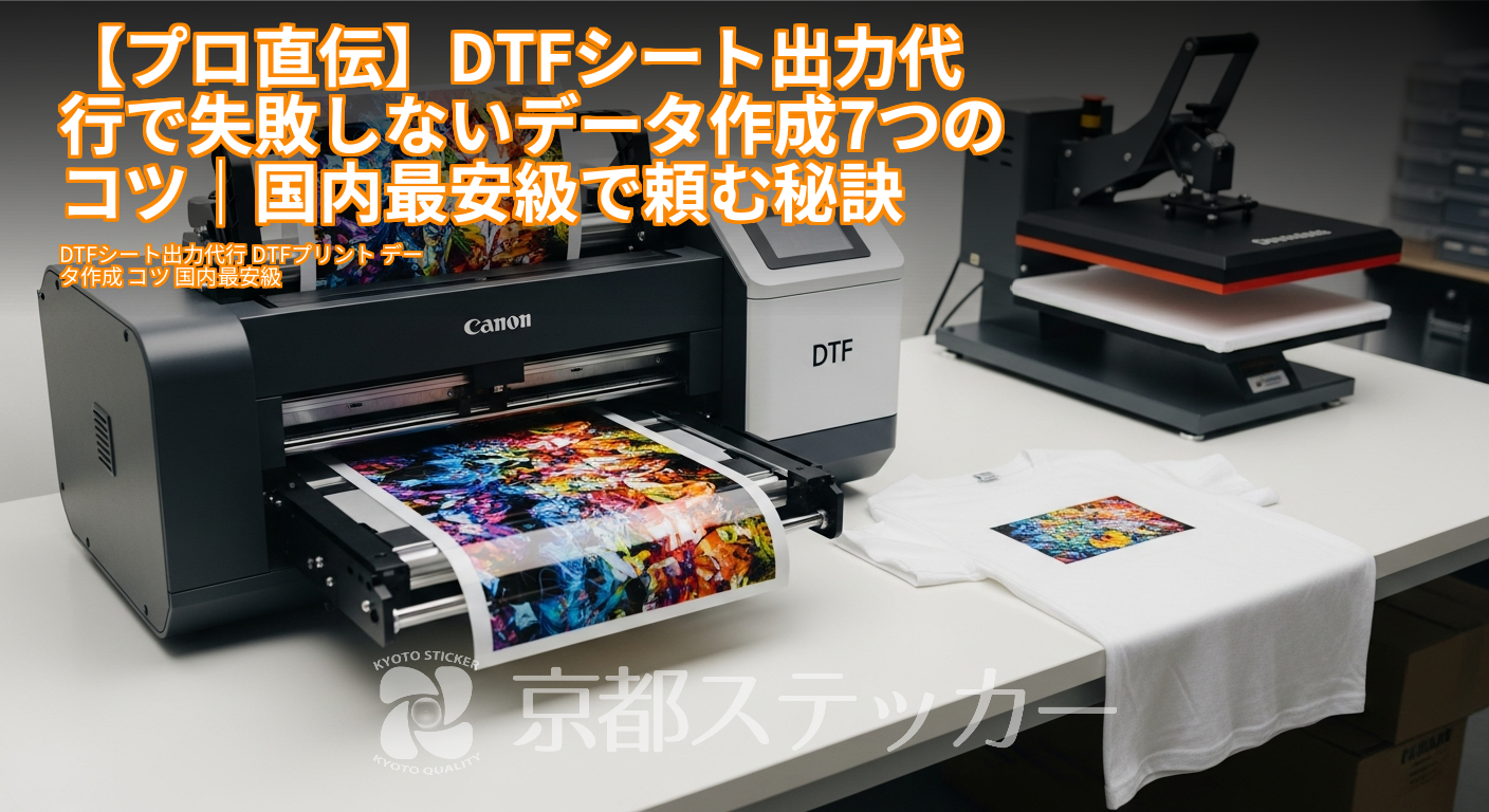 【プロ直伝】DTFシート出力代行で失敗しないデータ作成7つのコツ|国内最安級で頼む秘訣