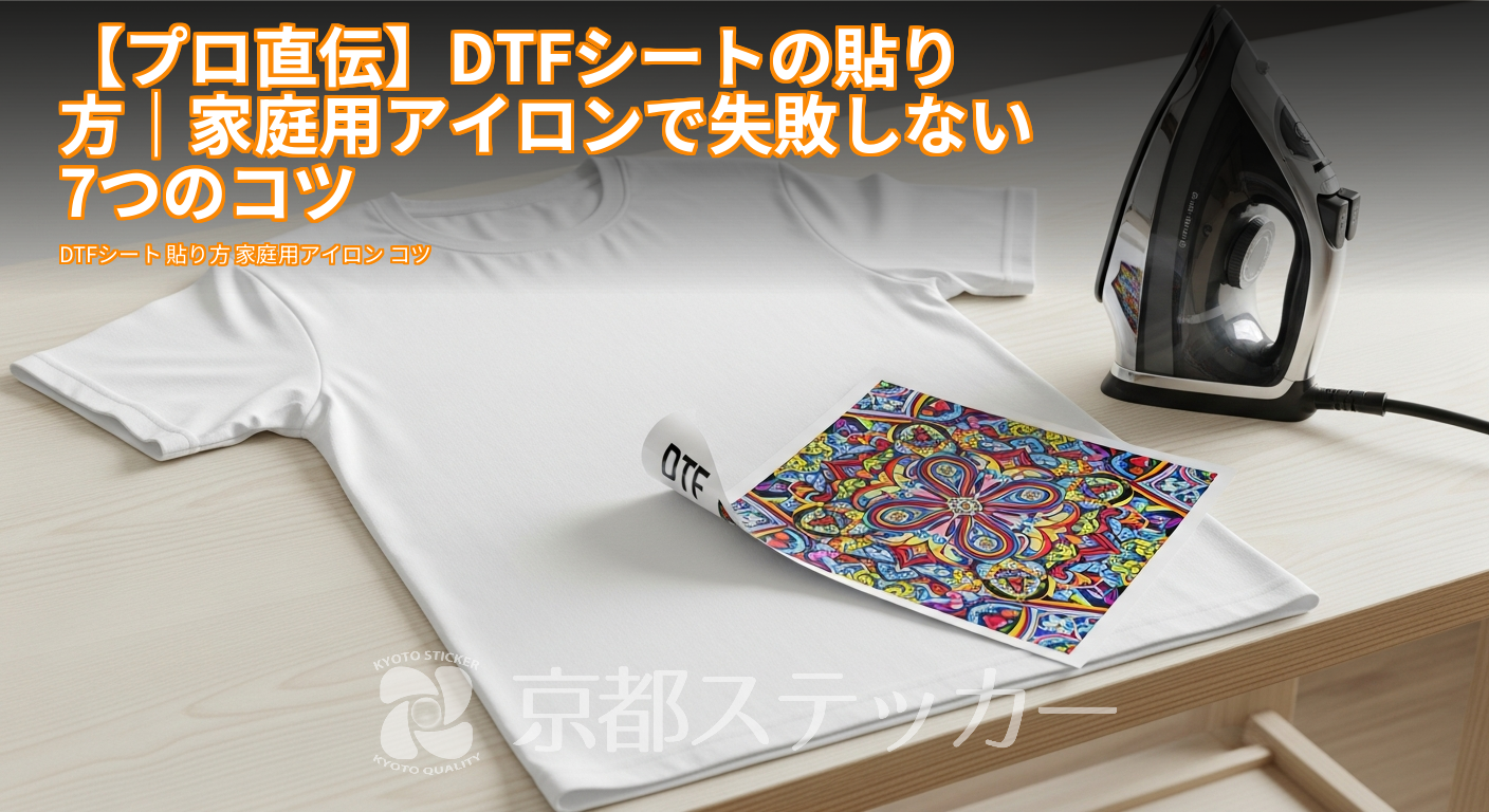 【プロ直伝】DTFシートの貼り方｜家庭用アイロンで失敗しない7つのコツ