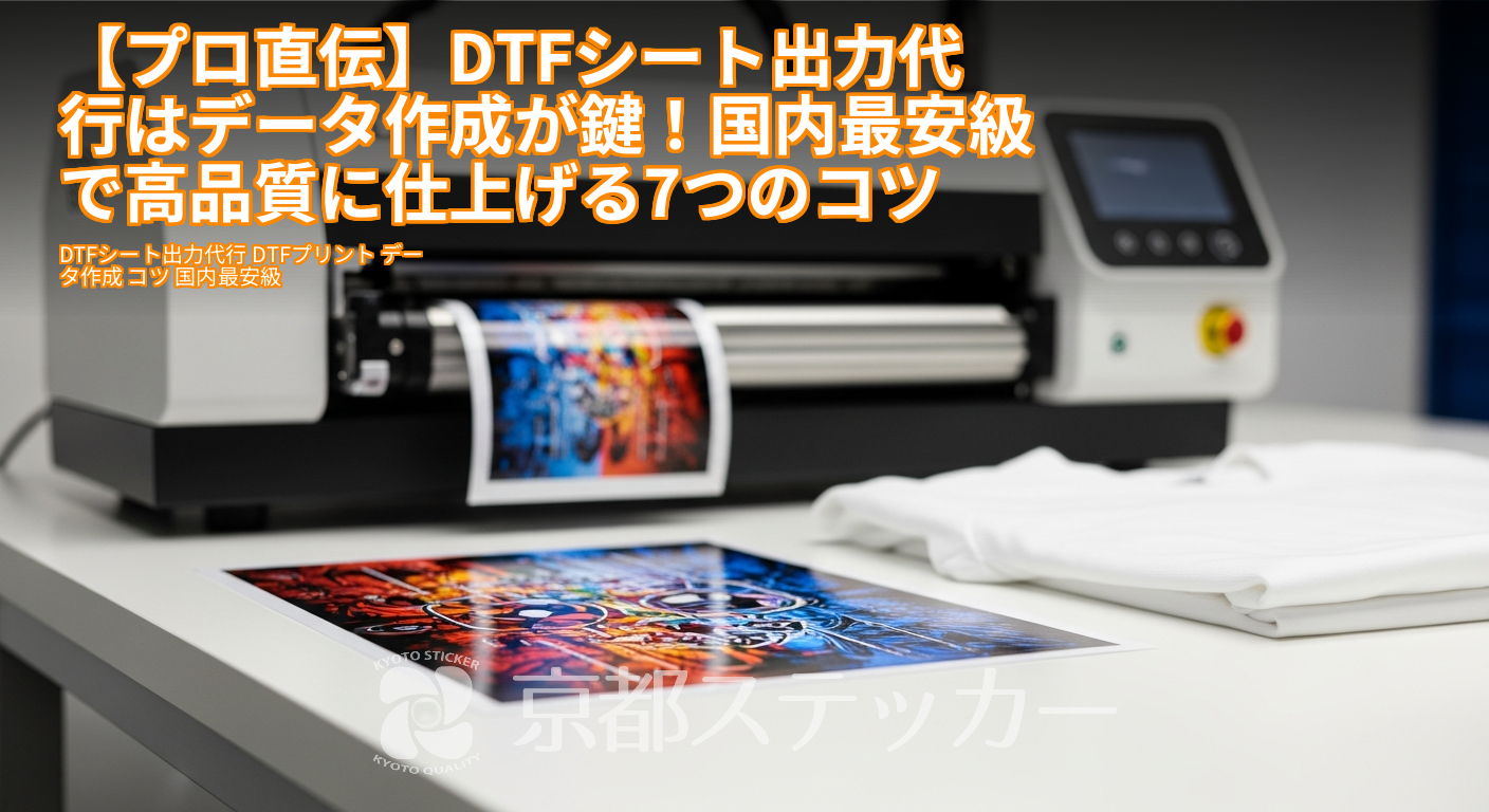 【プロ直伝】DTFシート出力代行はデータ作成が鍵!国内最安級で高品質に仕上げる7つのコツ