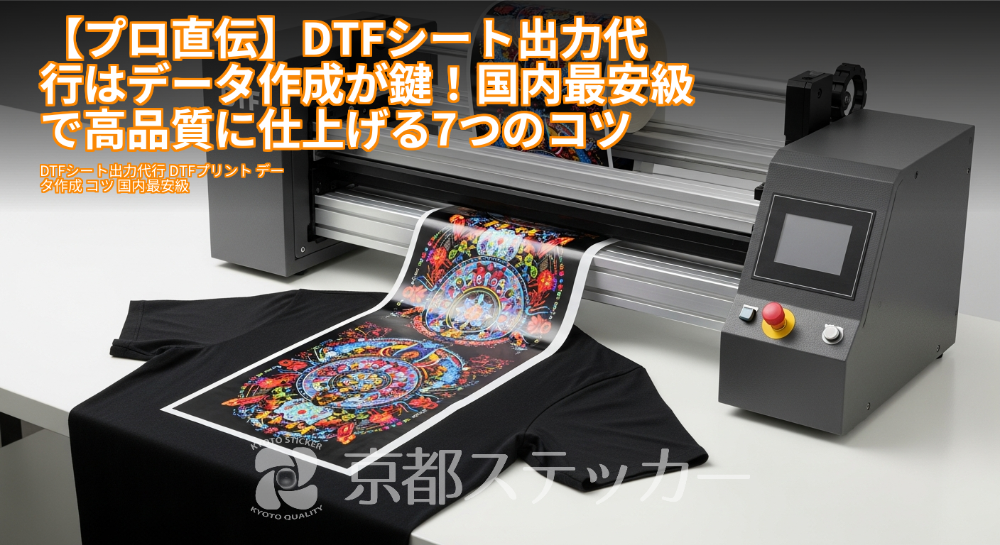 【プロ直伝】DTFシート出力代行はデータ作成が鍵！国内最安級で高品質に仕上げる7つのコツ