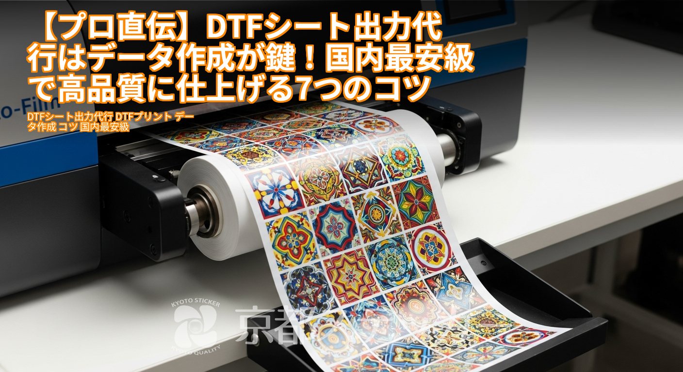 【プロ直伝】DTFシート出力代行はデータ作成が鍵!国内最安級で高品質に仕上げる7つのコツ